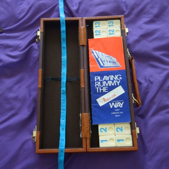 Complete Set of Rummy Tiles, Two Jokers, Four Stands and Carrying Case - Picture 12 of 15